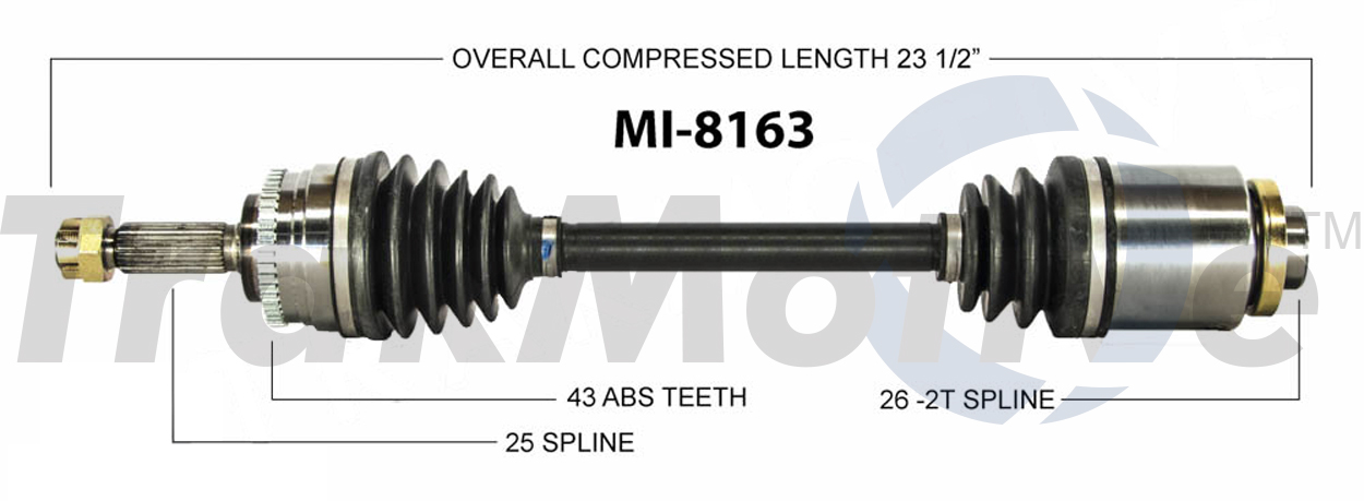 CV Axle Shaft TrakMotive MI-8163