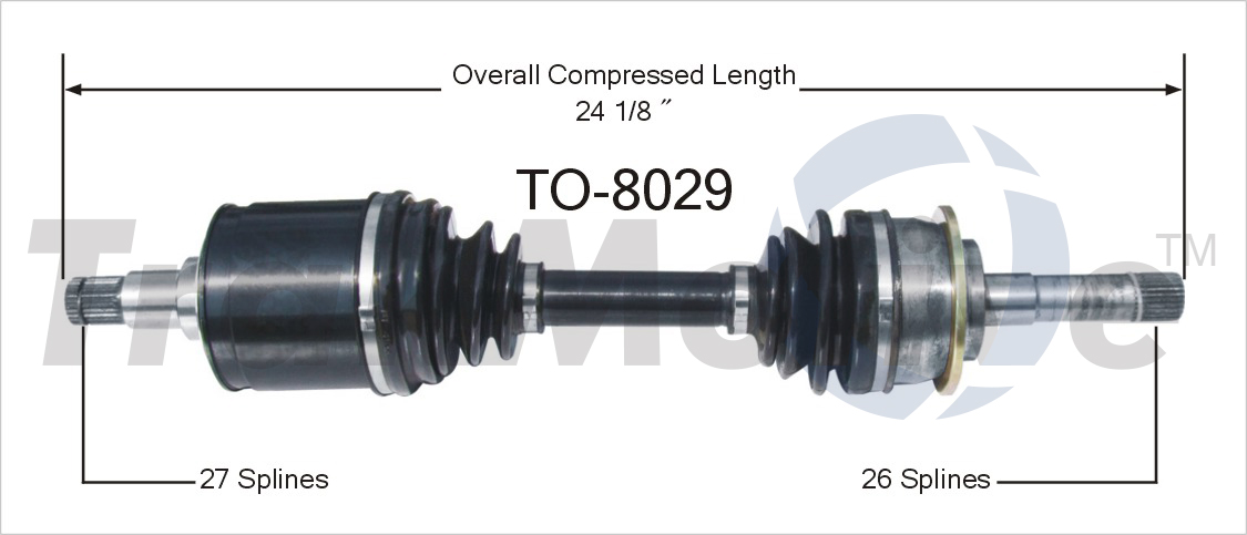 CV Axle Shaft TrakMotive TO-8029