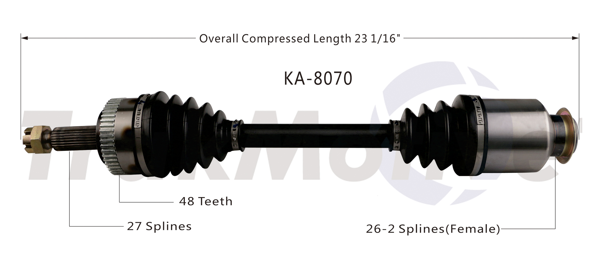 CV Axle Shaft TrakMotive KA-8070