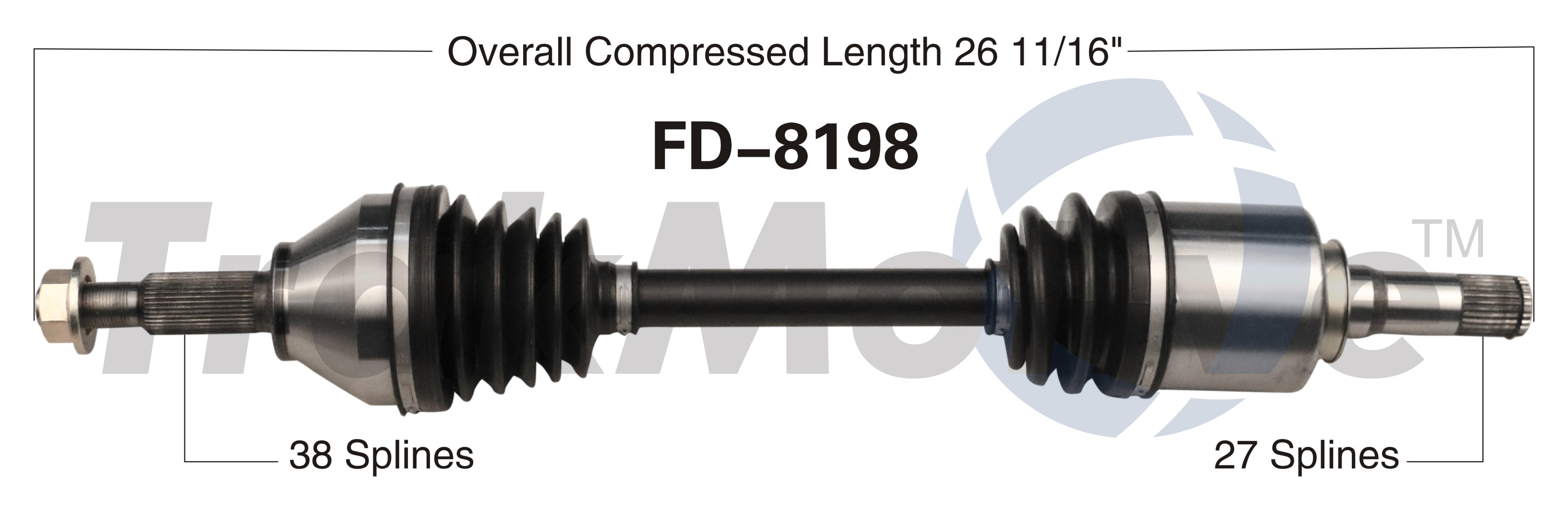 CV Axle Shaft TrakMotive FD-8198