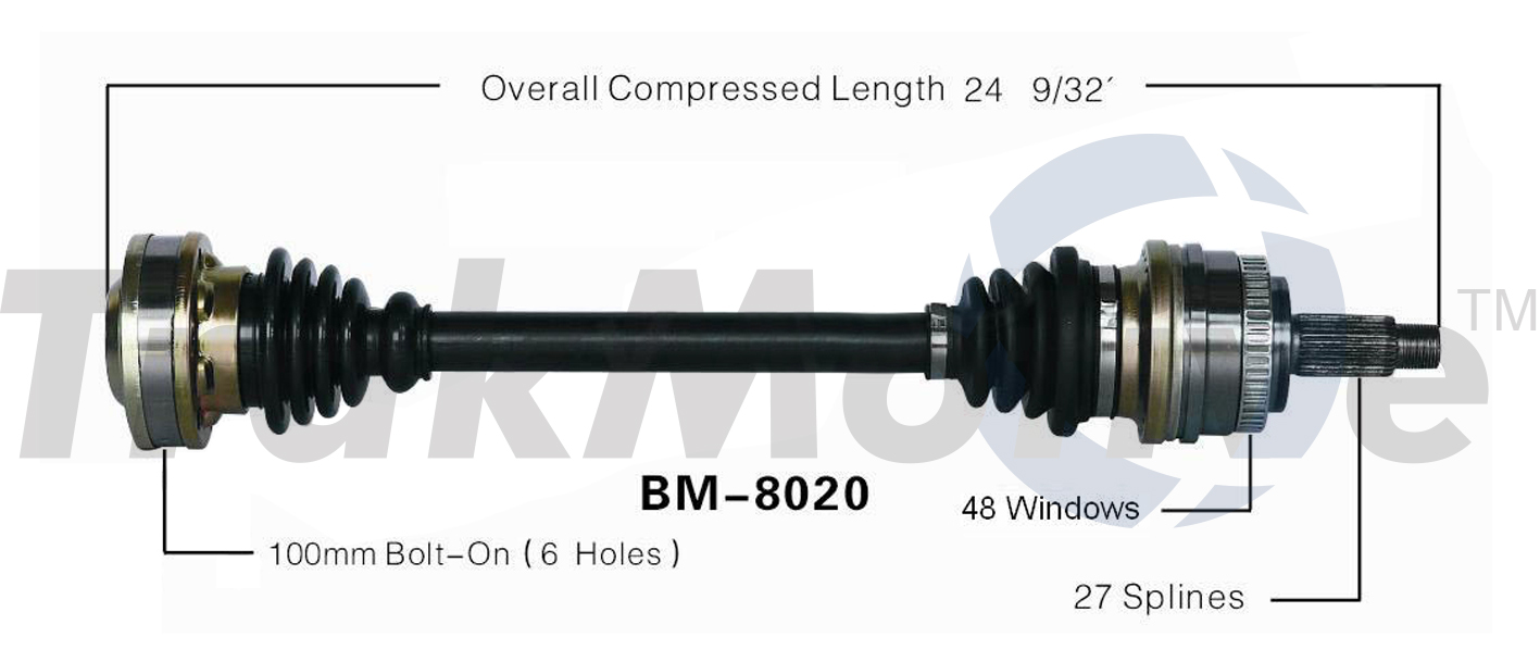 CV Axle Shaft TrakMotive BM-8020