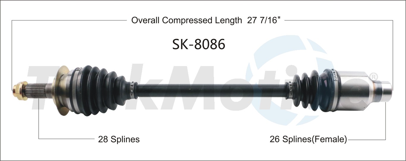 CV Axle Shaft TrakMotive SK-8086