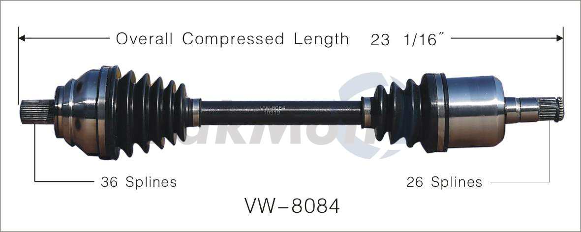 CV Axle Shaft TrakMotive VW-8084