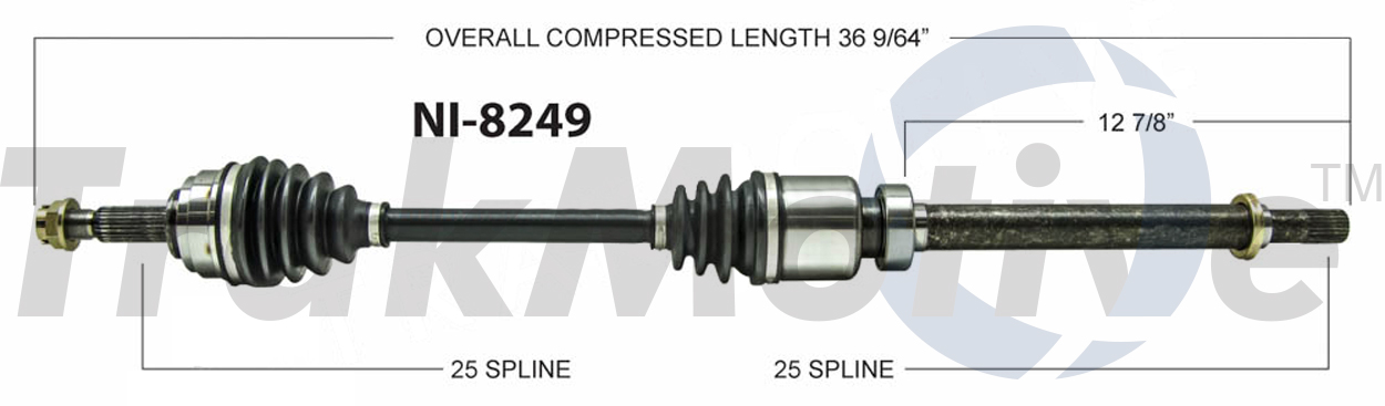 CV Axle Shaft TrakMotive NI-8249