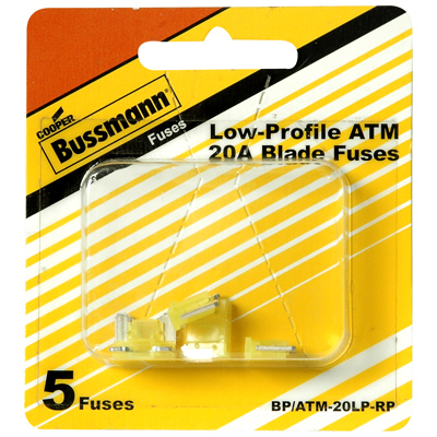 Bussmann ATM Mini Blade Fuse, 20 Amp, Low Profile
