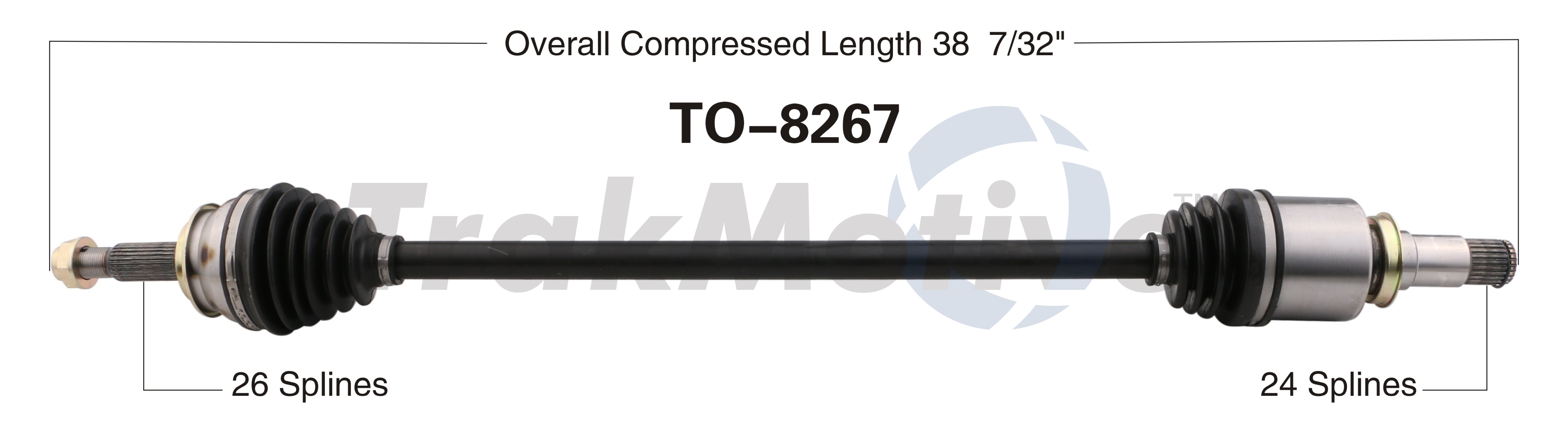 CV Axle Shaft TrakMotive TO-8267
