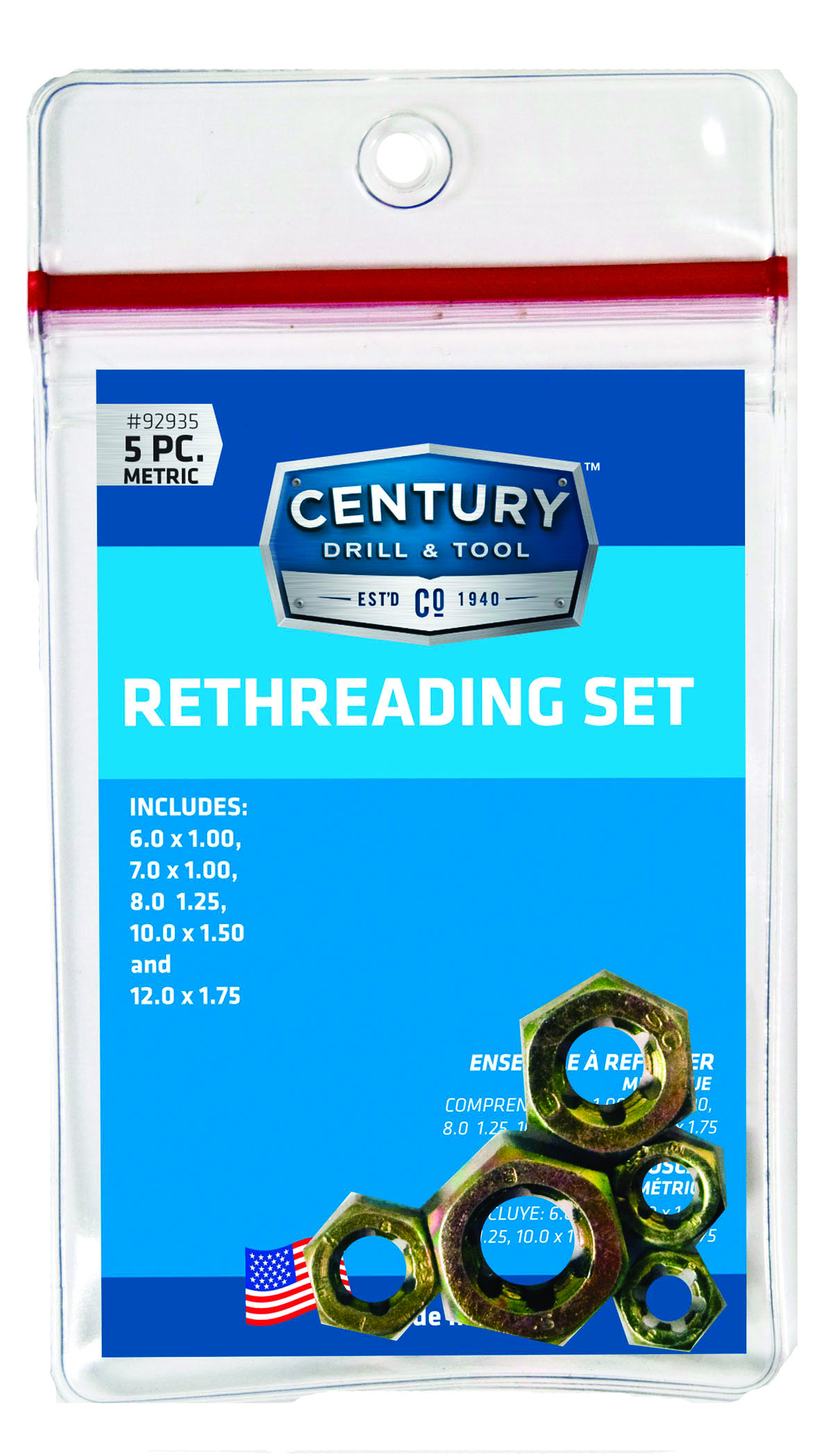 Tap and Die Set Century Drill & Tool 92935