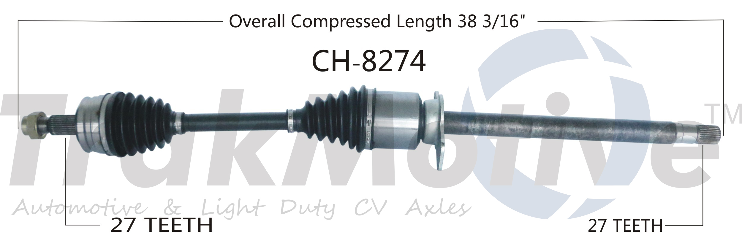 CV Axle Shaft TrakMotive CH-8274
