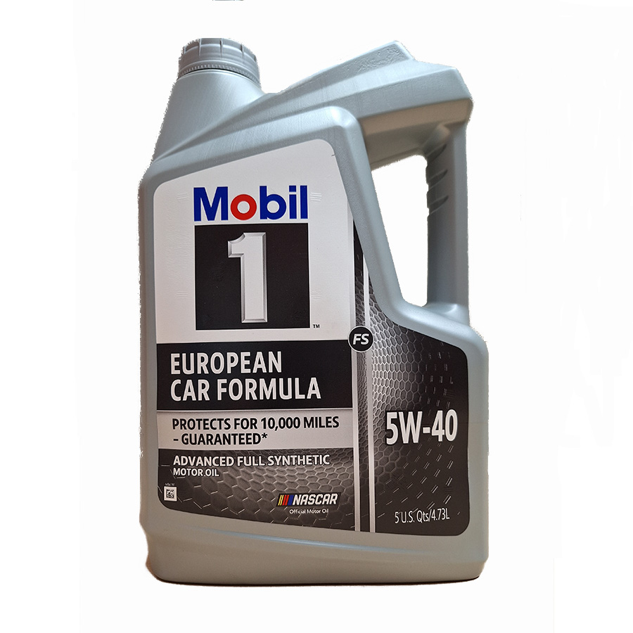 Mobil 1 Euro Full Synthetic 5W-40 Motor Oil, 5 Qt
