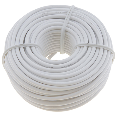 Dorman Primary Wire Spool, 20 Gauge, White, 40 Ft