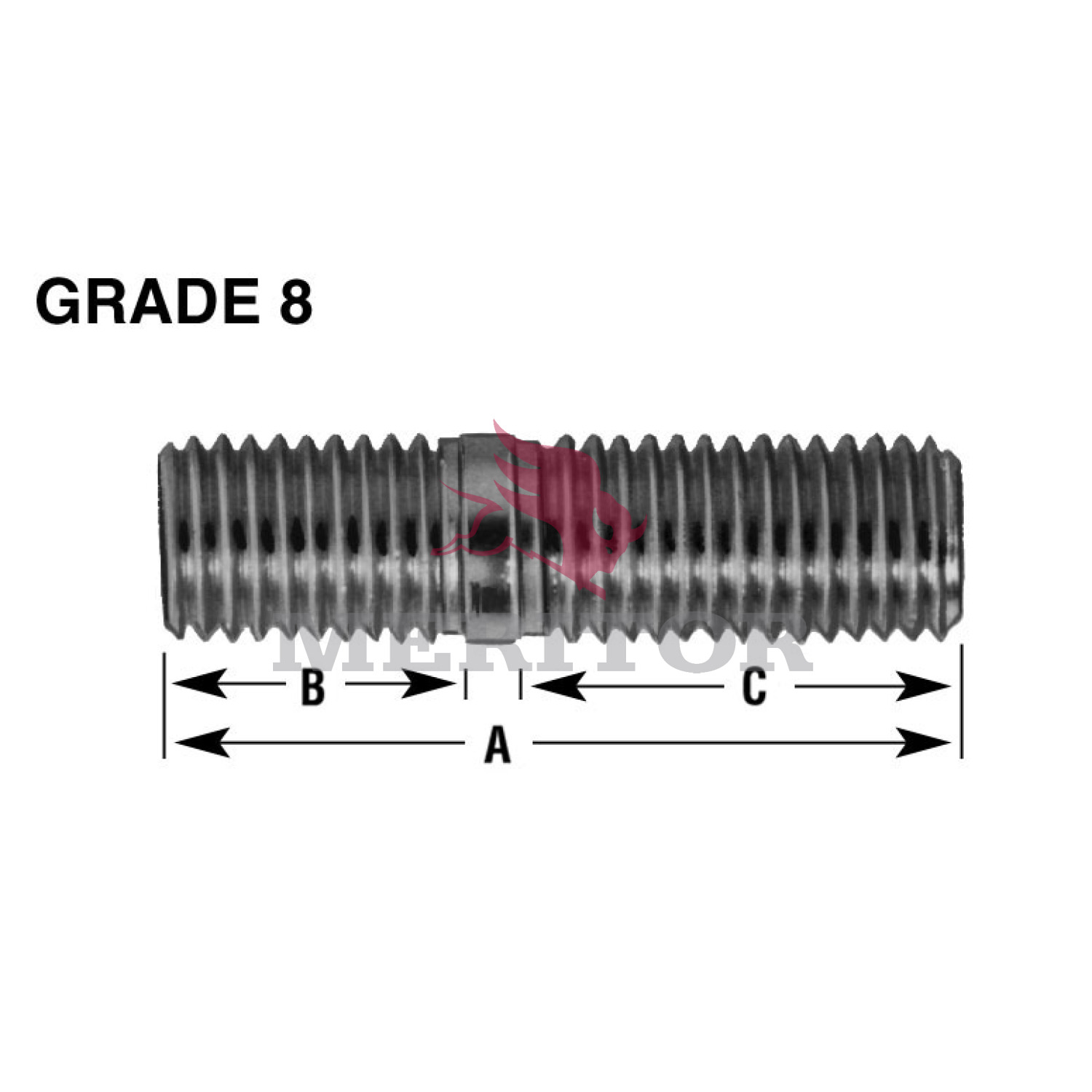 Wheel Stud and Lug Nut Kit Meritor R004956ABK