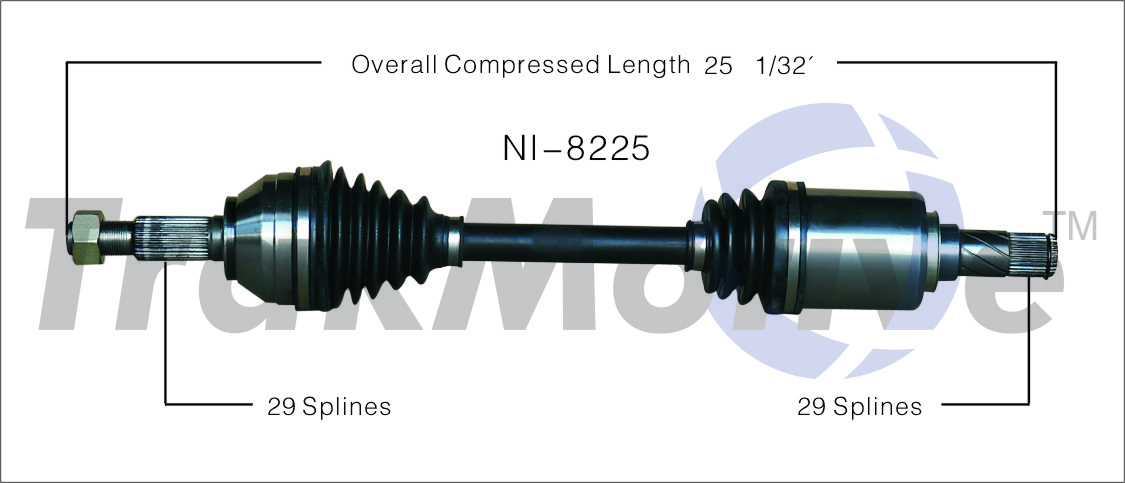 CV Axle Shaft TrakMotive NI-8225