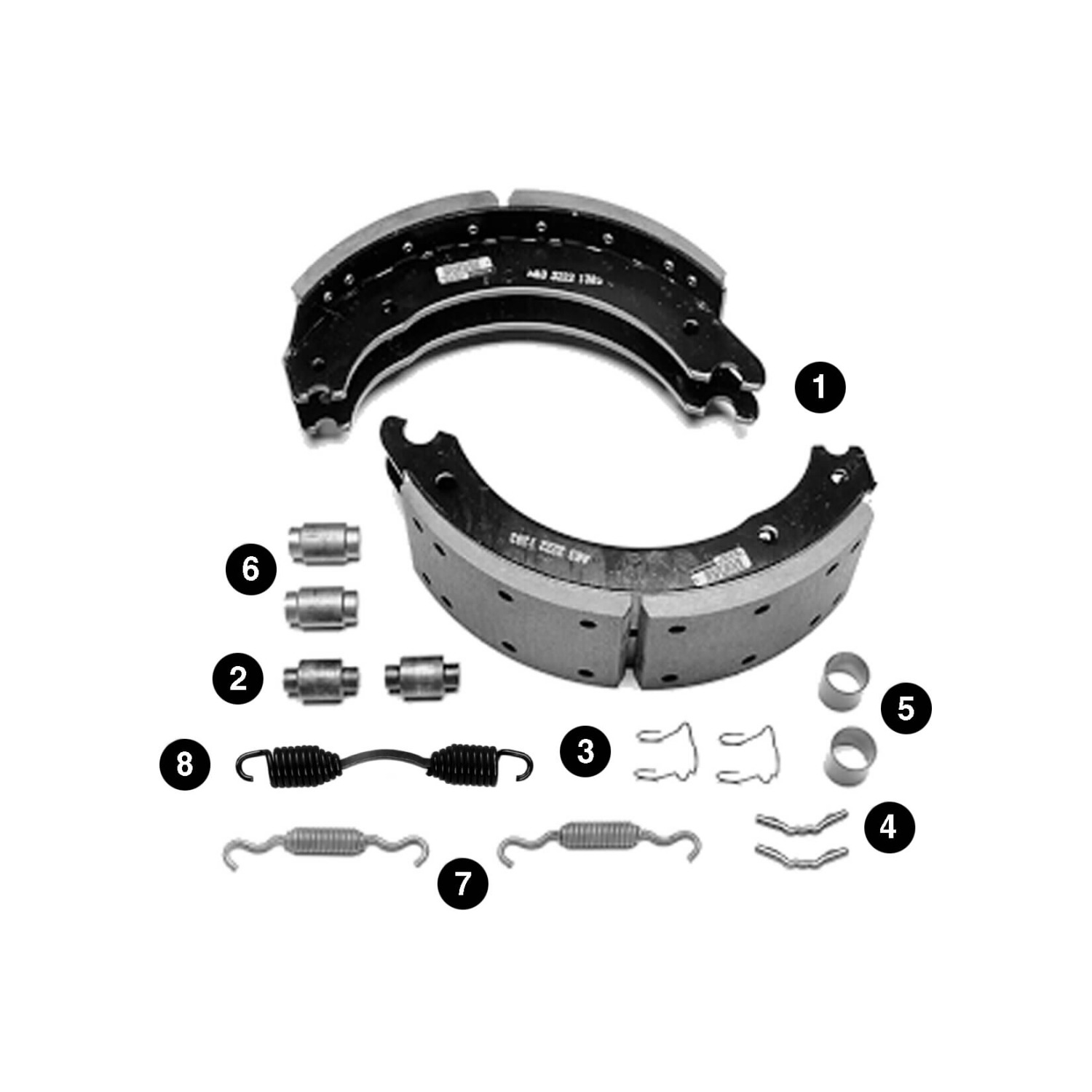 Drum Brake Shoe Kit Meritor KSF5574524Q