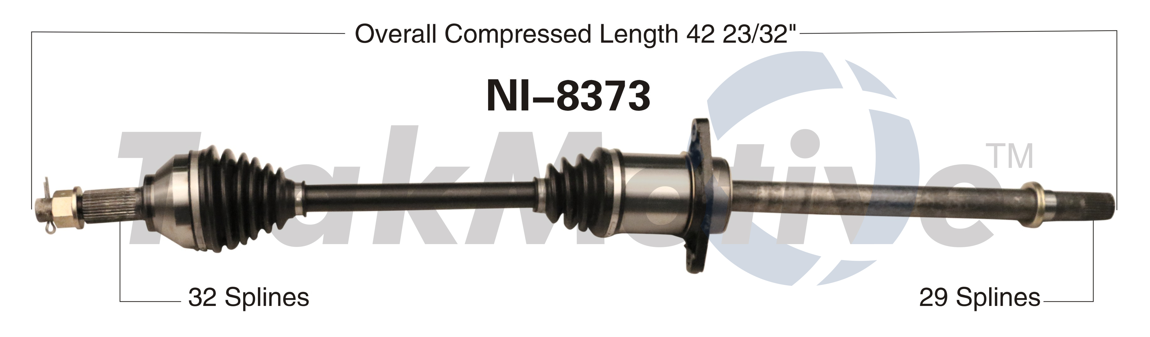 CV Axle Shaft TrakMotive NI-8373