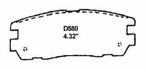 Disc Brake Pad Set Wagner Brake QC580