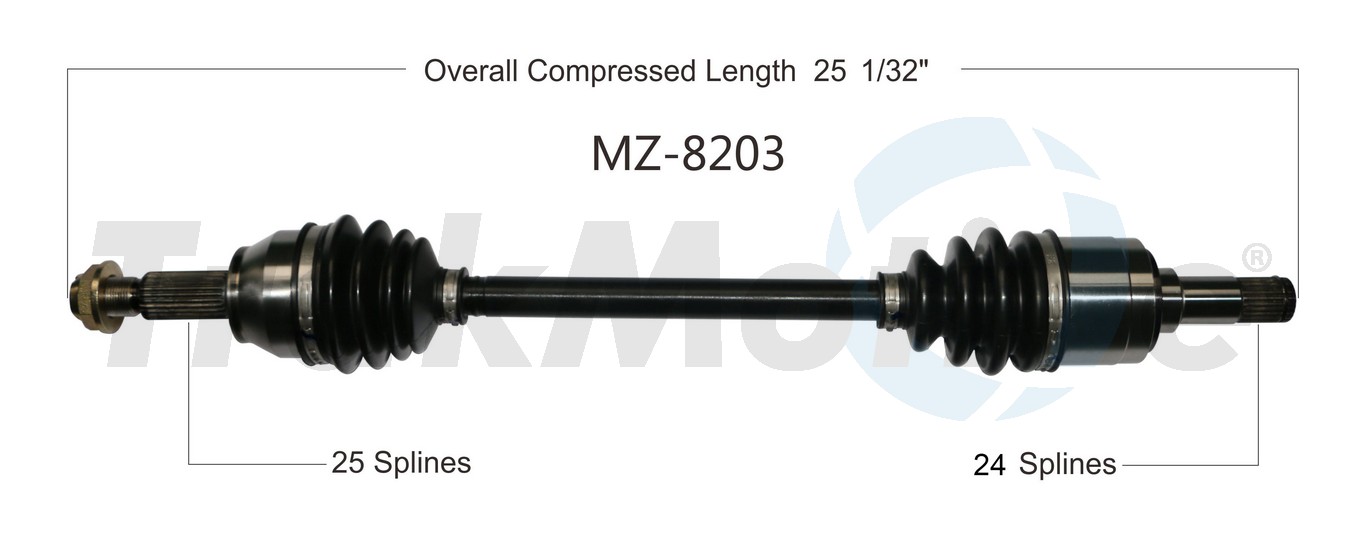CV Axle Shaft TrakMotive MZ-8203