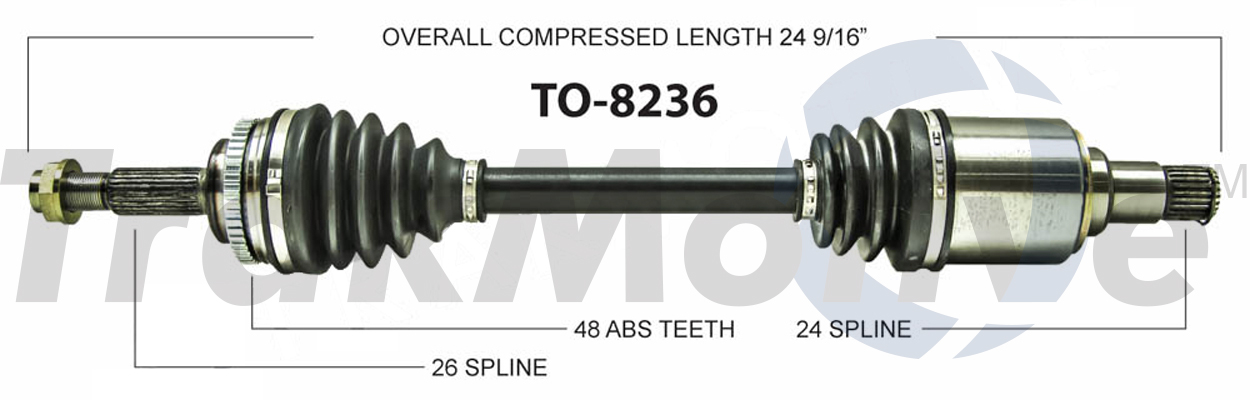 CV Axle Shaft TrakMotive TO-8236