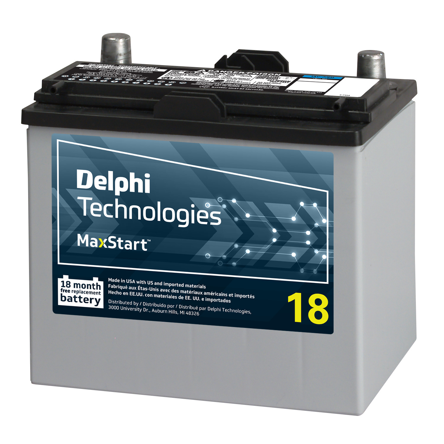 Vehicle Battery Delphi BU50MIATA