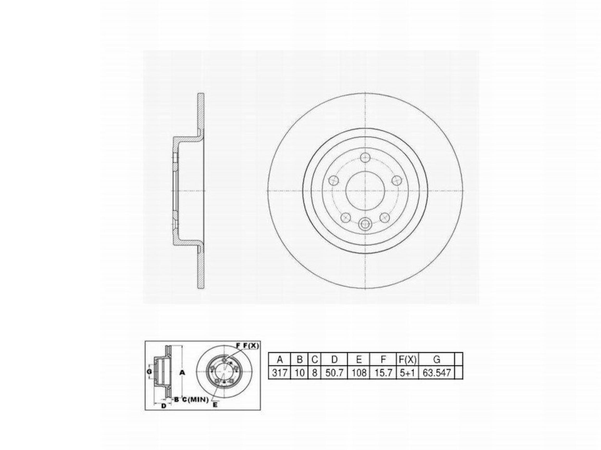 Disc Brake Rotor Perfect Stop PS901696HC