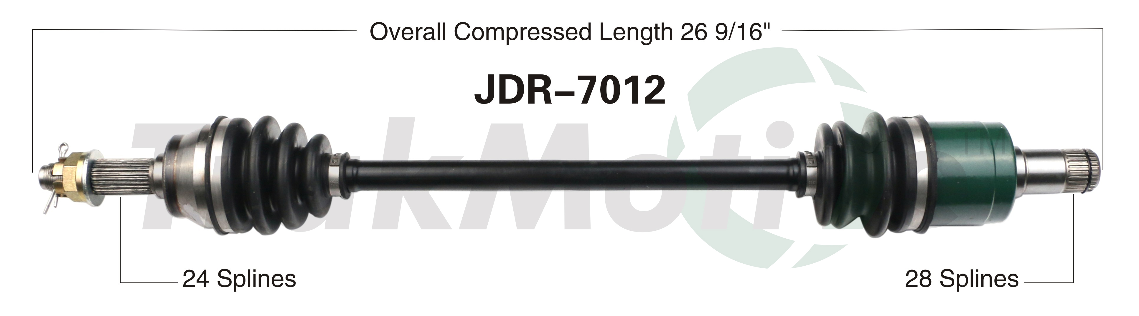 CV Axle Assembly TrakMotive JDR-7012
