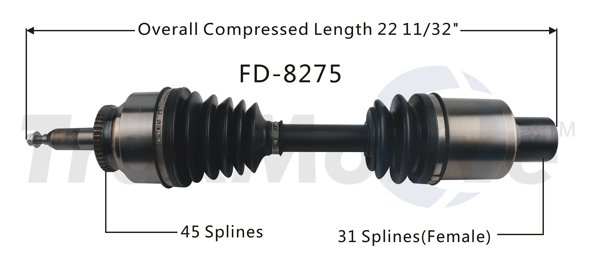CV Axle Shaft TrakMotive FD-8275