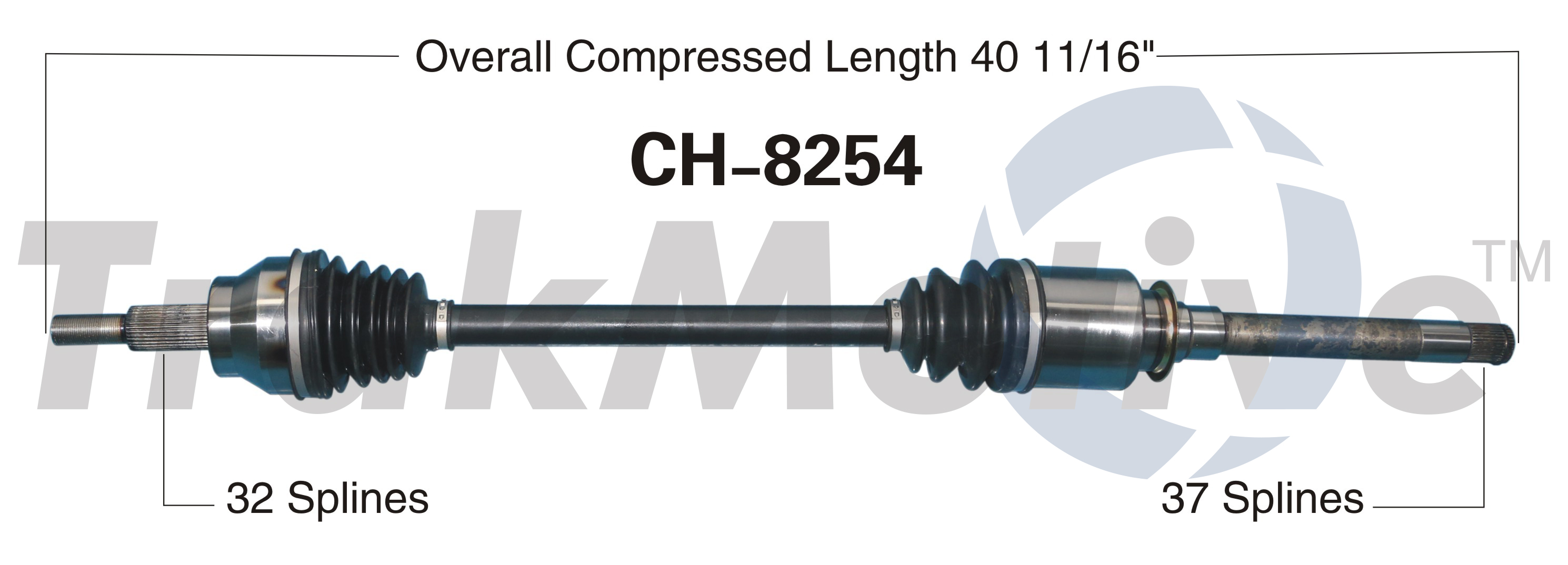 CV Axle Shaft TrakMotive CH-8254