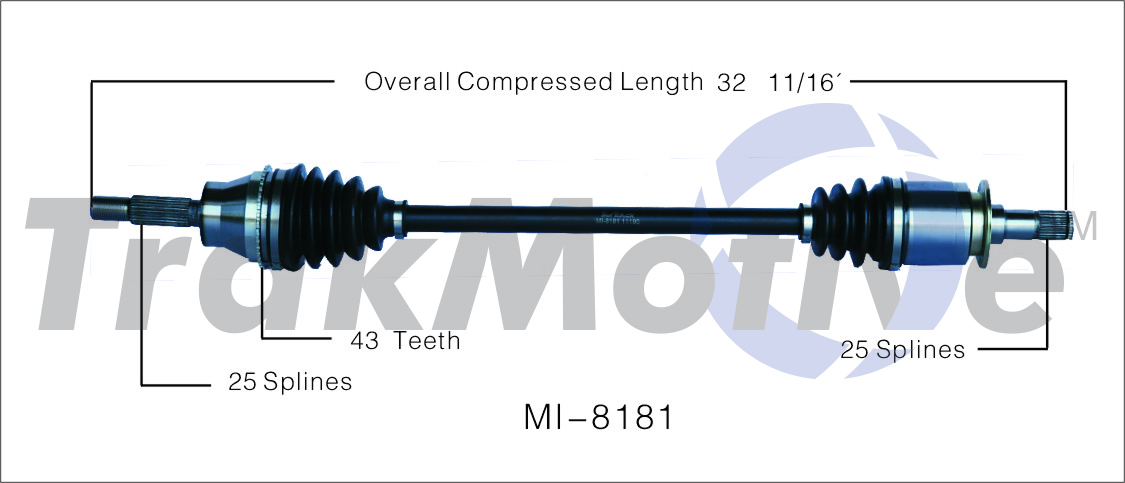 CV Axle Shaft TrakMotive MI-8181
