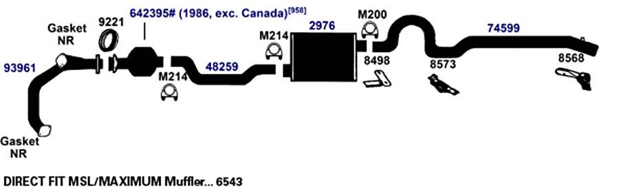 Exhaust Flex Connector AP Exhaust 8844