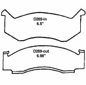 Disc Brake Pad Set Wagner Brake SX269