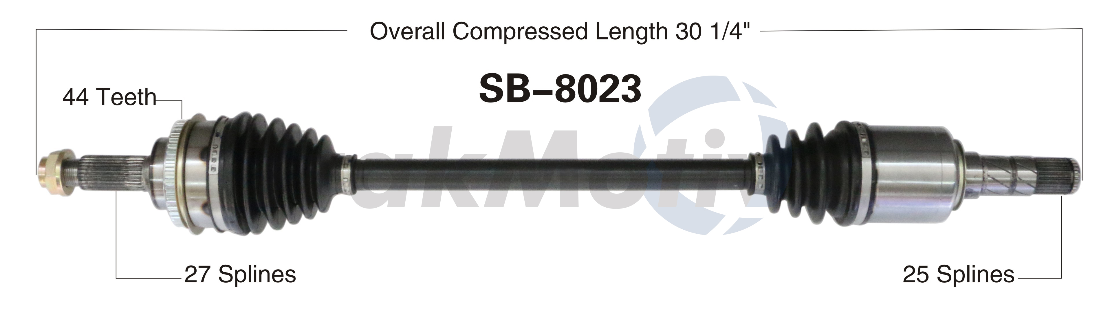 CV Axle Shaft TrakMotive SB-8023