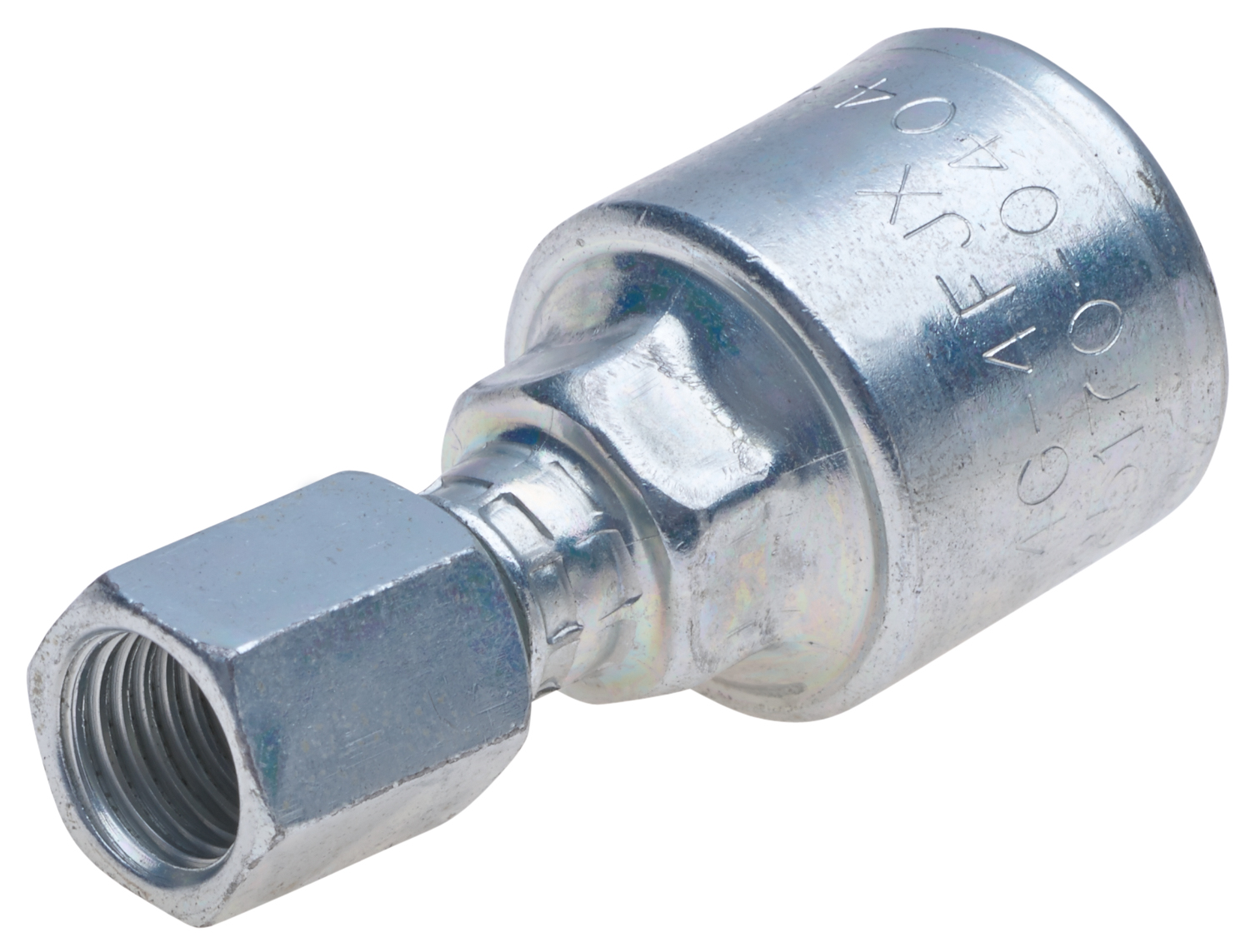 Gates | Female JIC 37 Flare Swivel (MegaCrimp) G25170-0406 | abcauto