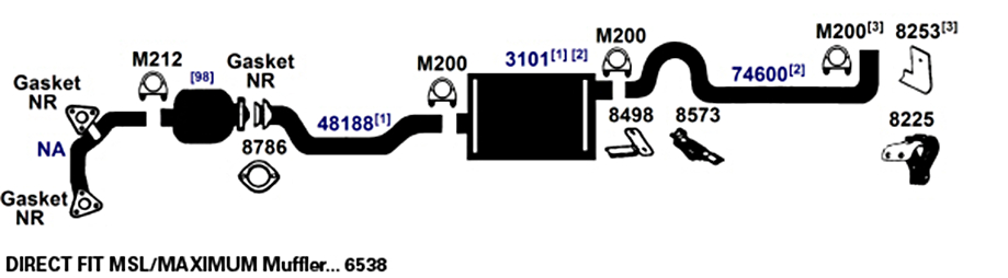 Exhaust Flex Connector AP Exhaust 8816