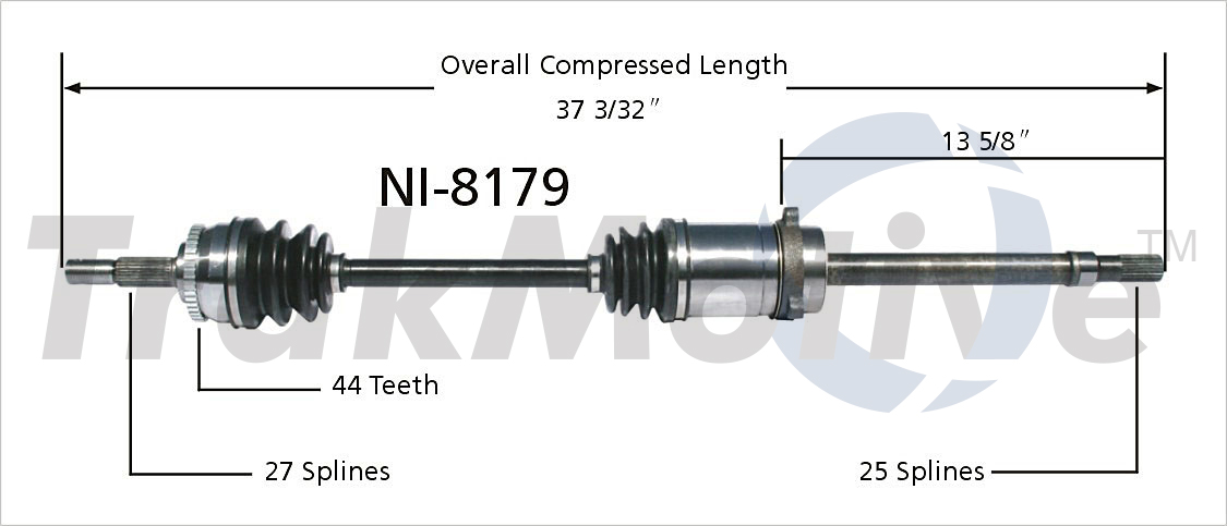 CV Axle Shaft TrakMotive NI-8179