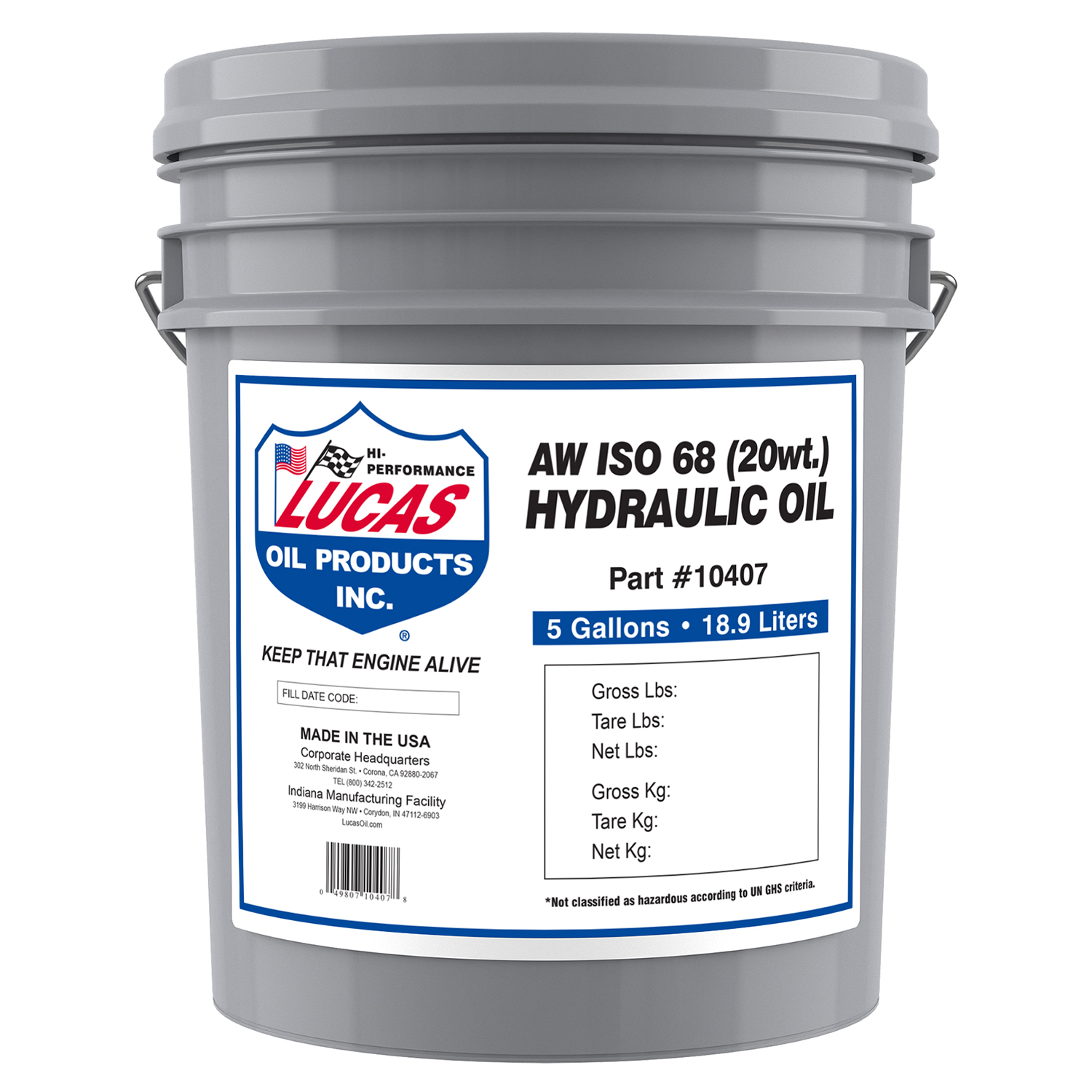 Hydraulic System Fluid Lucas Oil Products 10407
