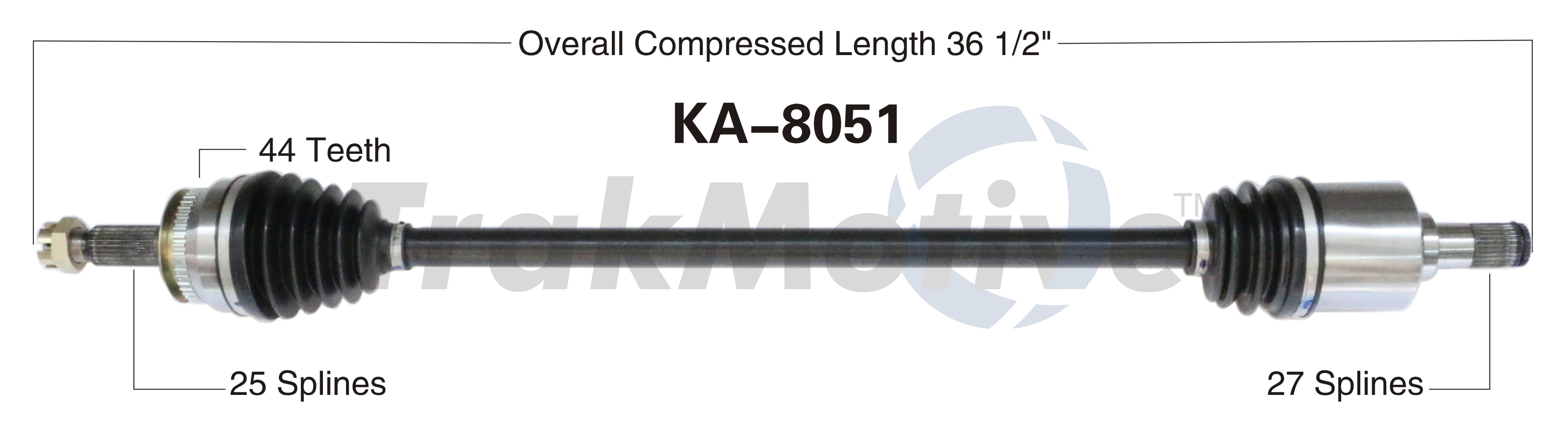 CV Axle Shaft TrakMotive KA-8051