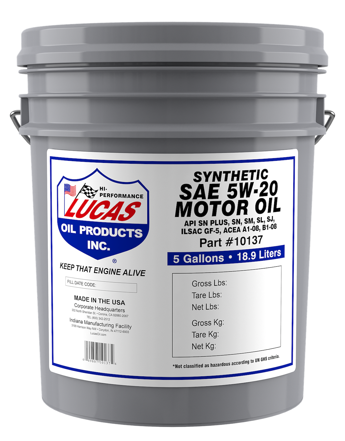 Engine Oil Lucas Oil Products 10137