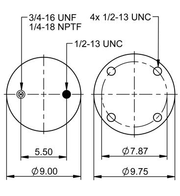 Suspension Air Spring Kit Continental-ContiTech 64371