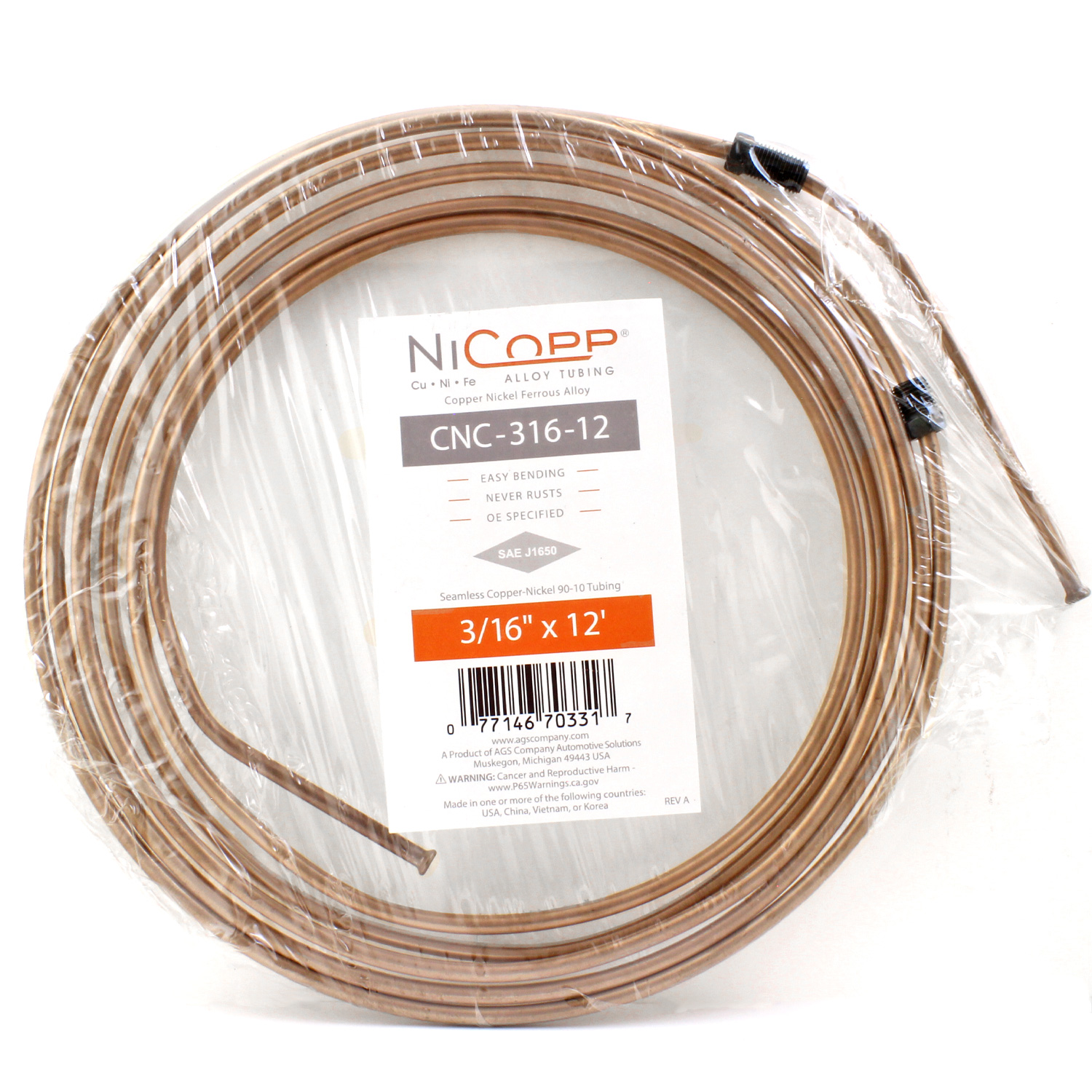 Brake Hydraulic Line AGS CNC-316-12