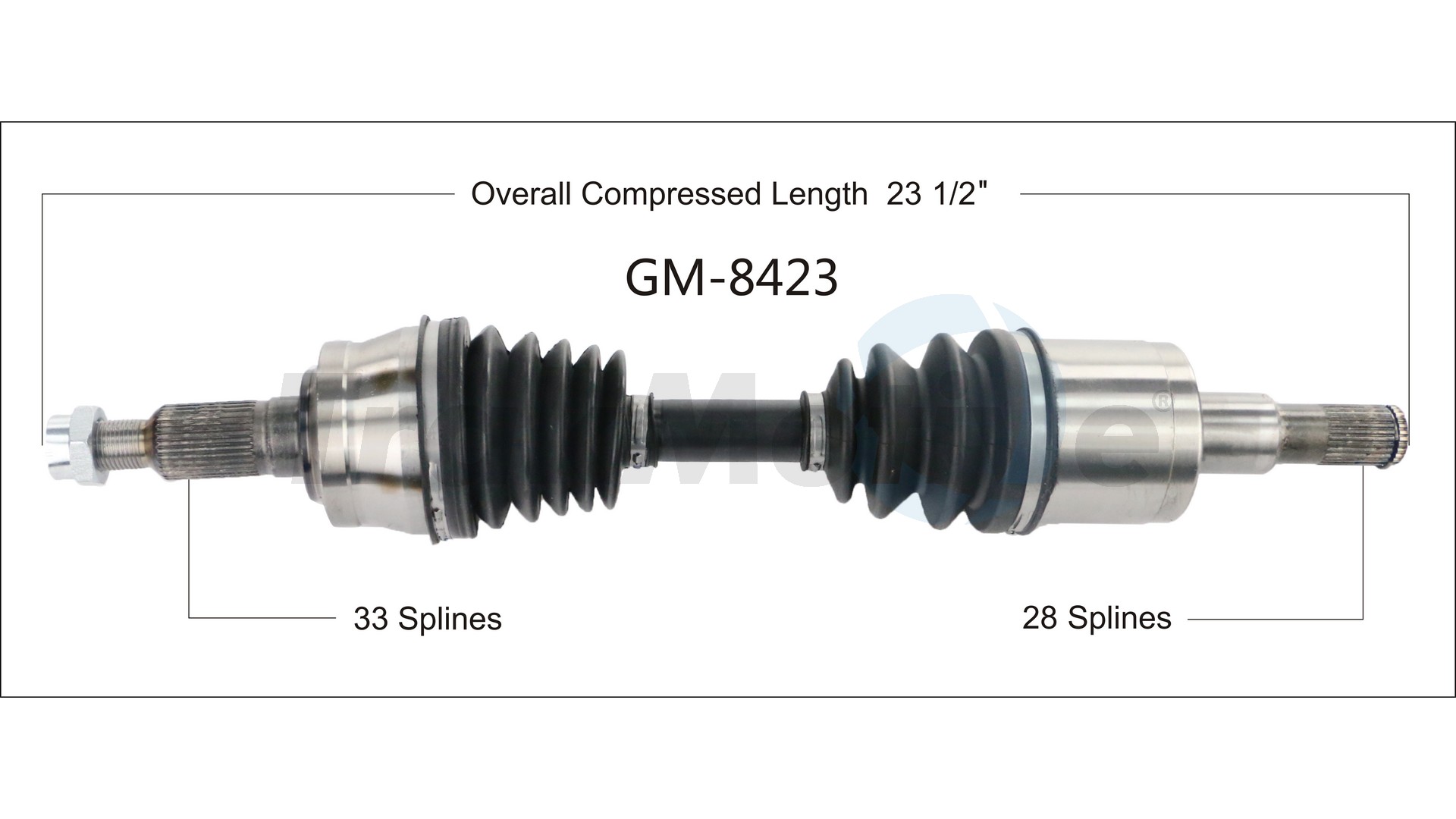 CV Axle Shaft TrakMotive GM-8423