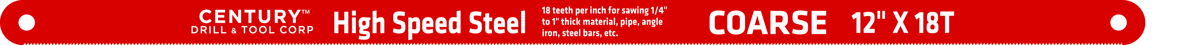 Hacksaw Blade Century Drill & Tool 04337
