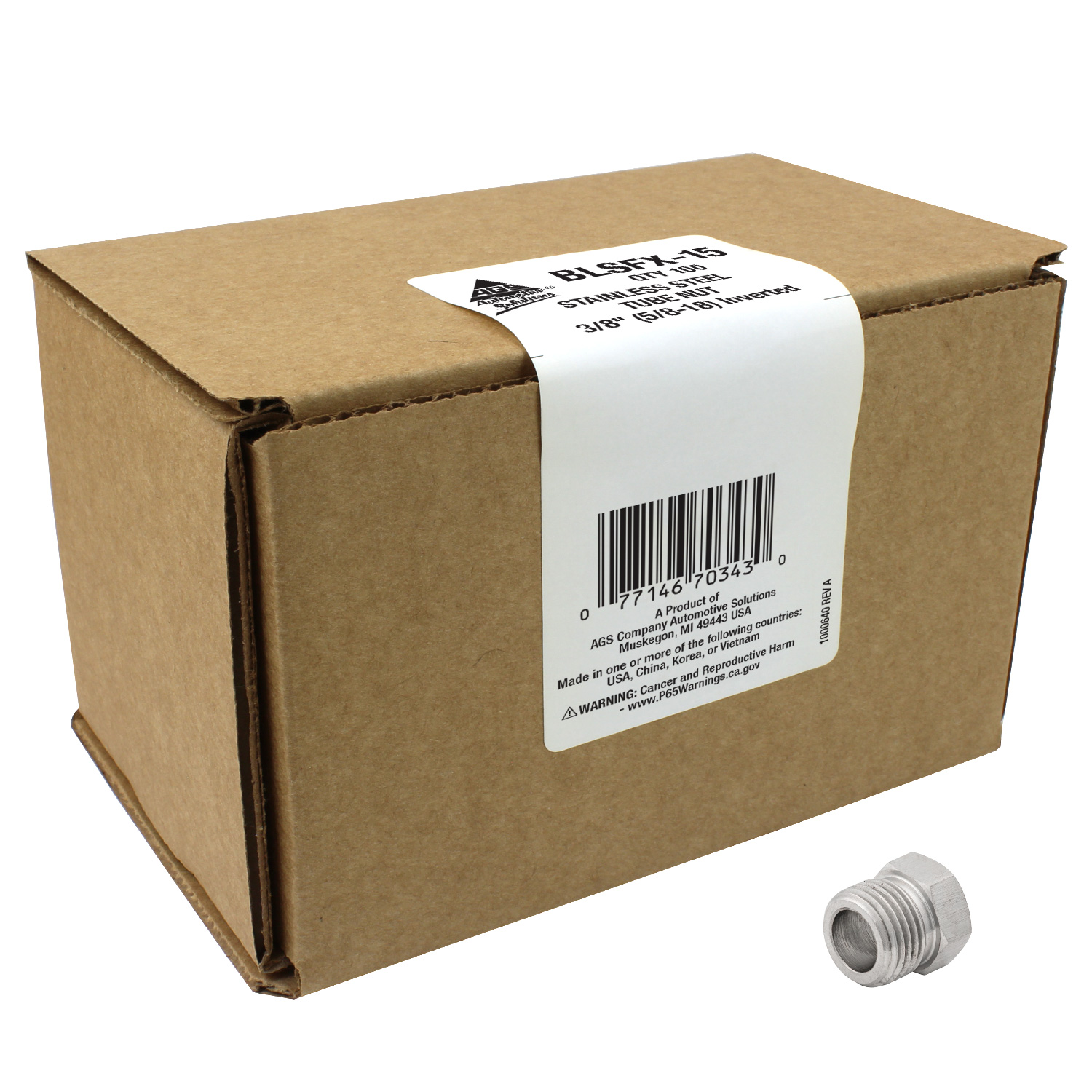 Tube Fitting AGS BLSFX-15