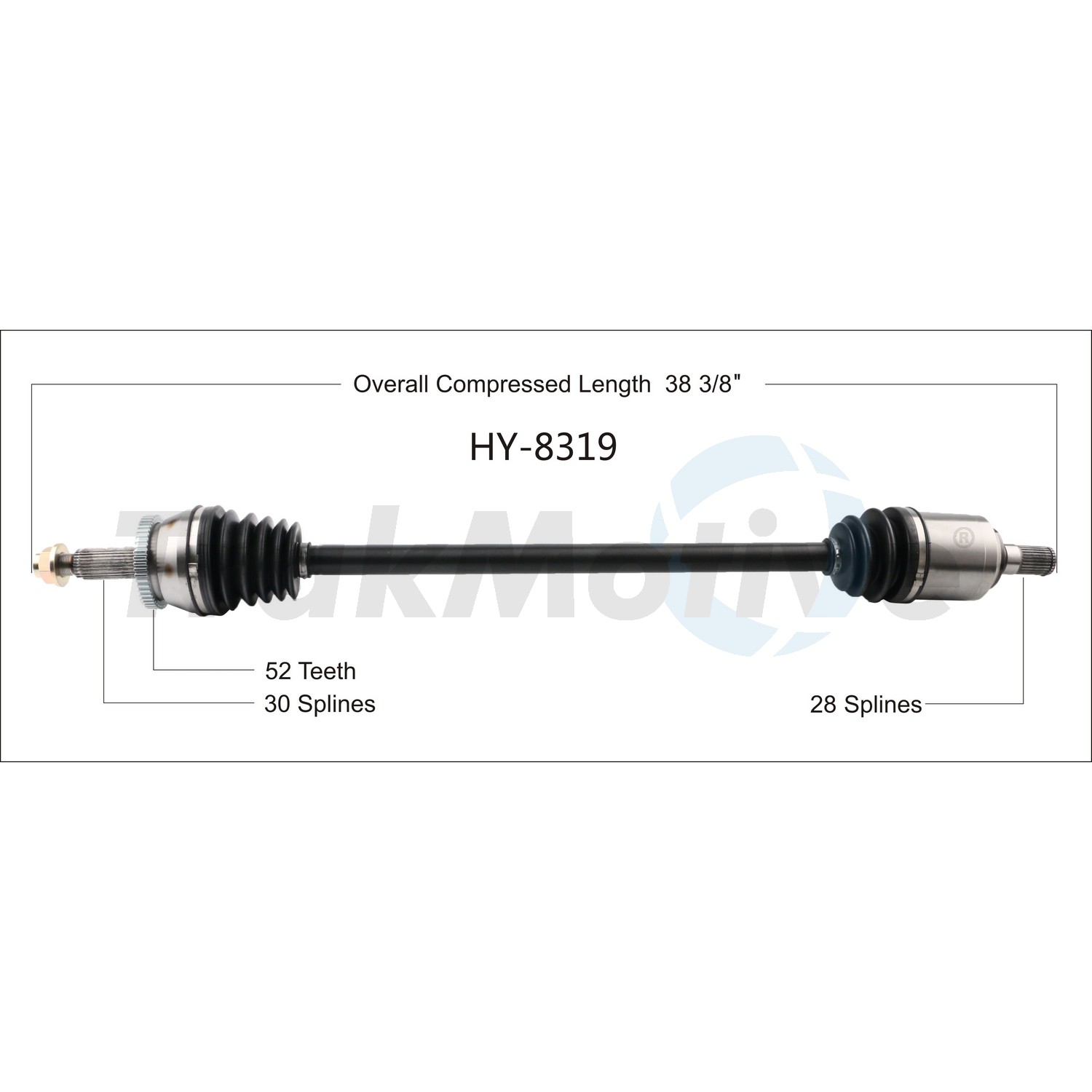 CV Axle Shaft TrakMotive HY-8319