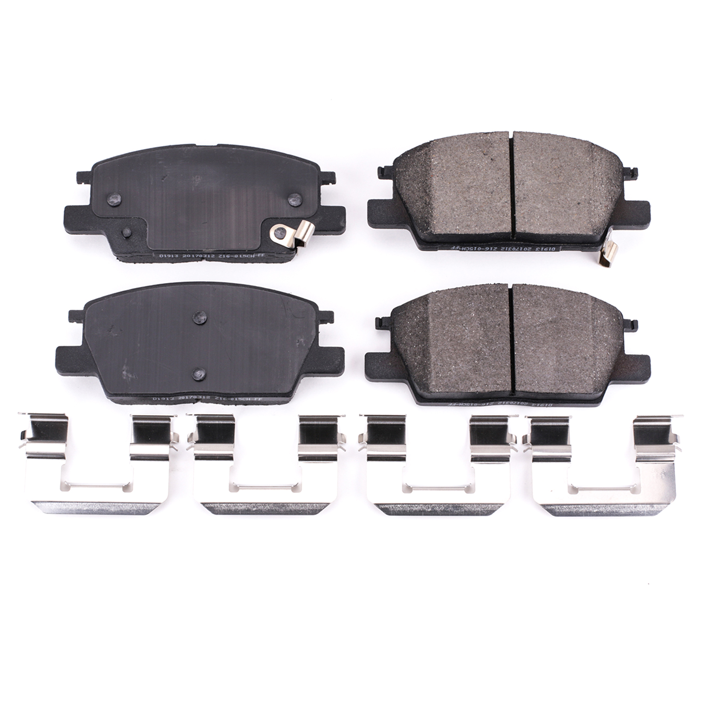 PowerStop Z17 Evolution Ceramic Disc Brake Pad Set, With Hardware