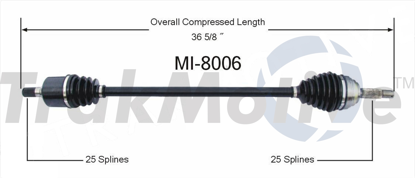 CV Axle Shaft TrakMotive MI-8006