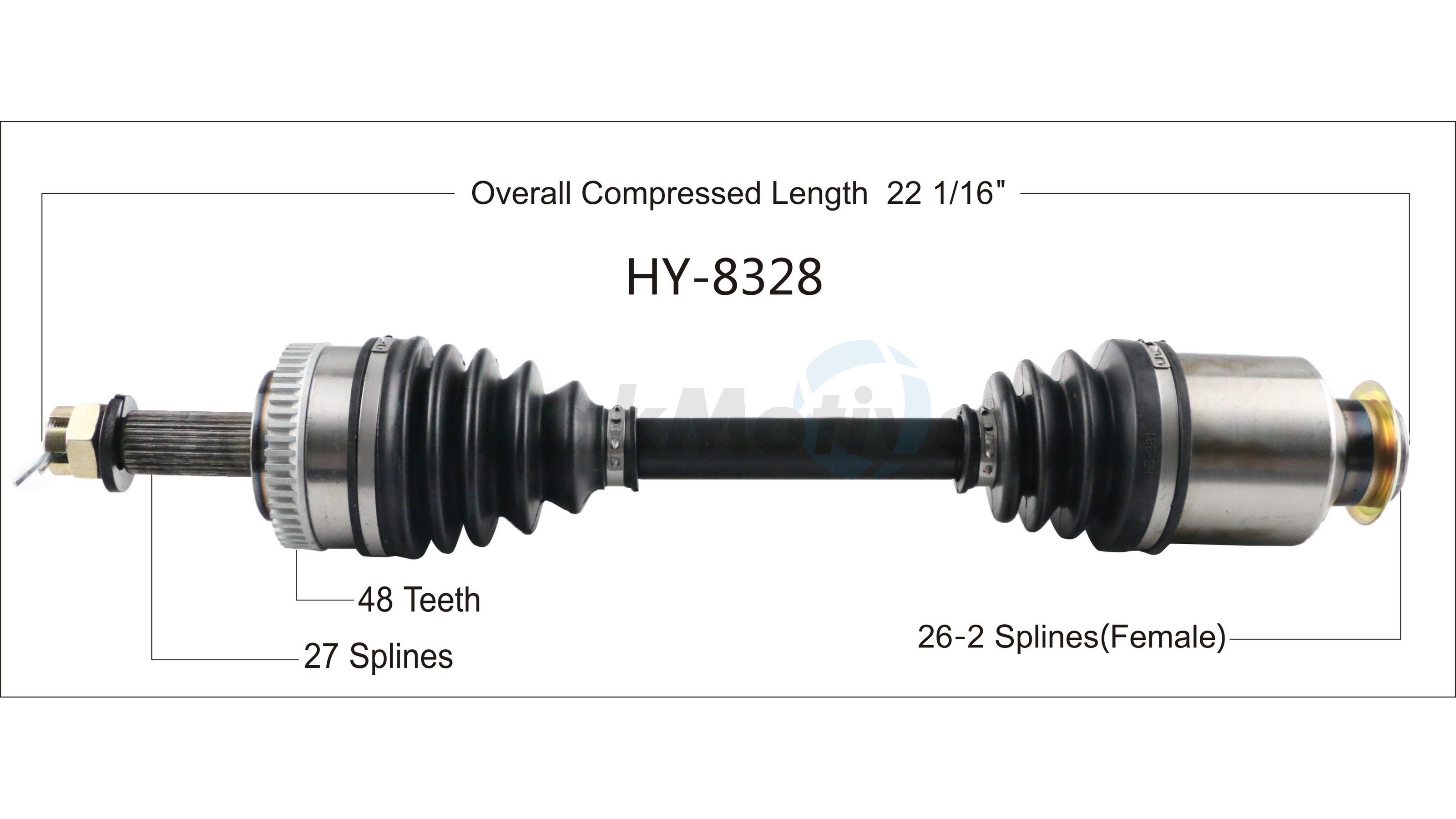 CV Axle Shaft TrakMotive HY-8328