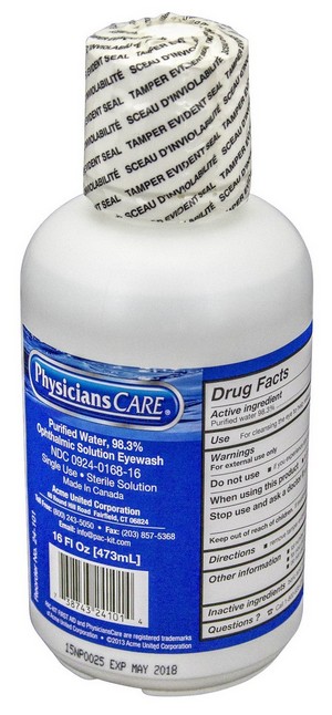 Emergency Eyewash Bottle SAS Safety 5130