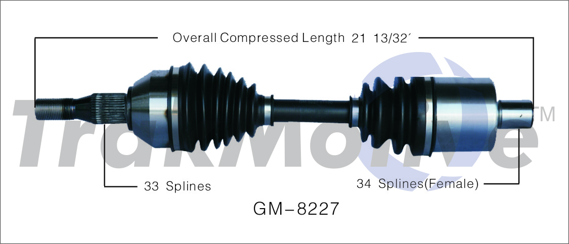 CV Axle Shaft TrakMotive GM-8227