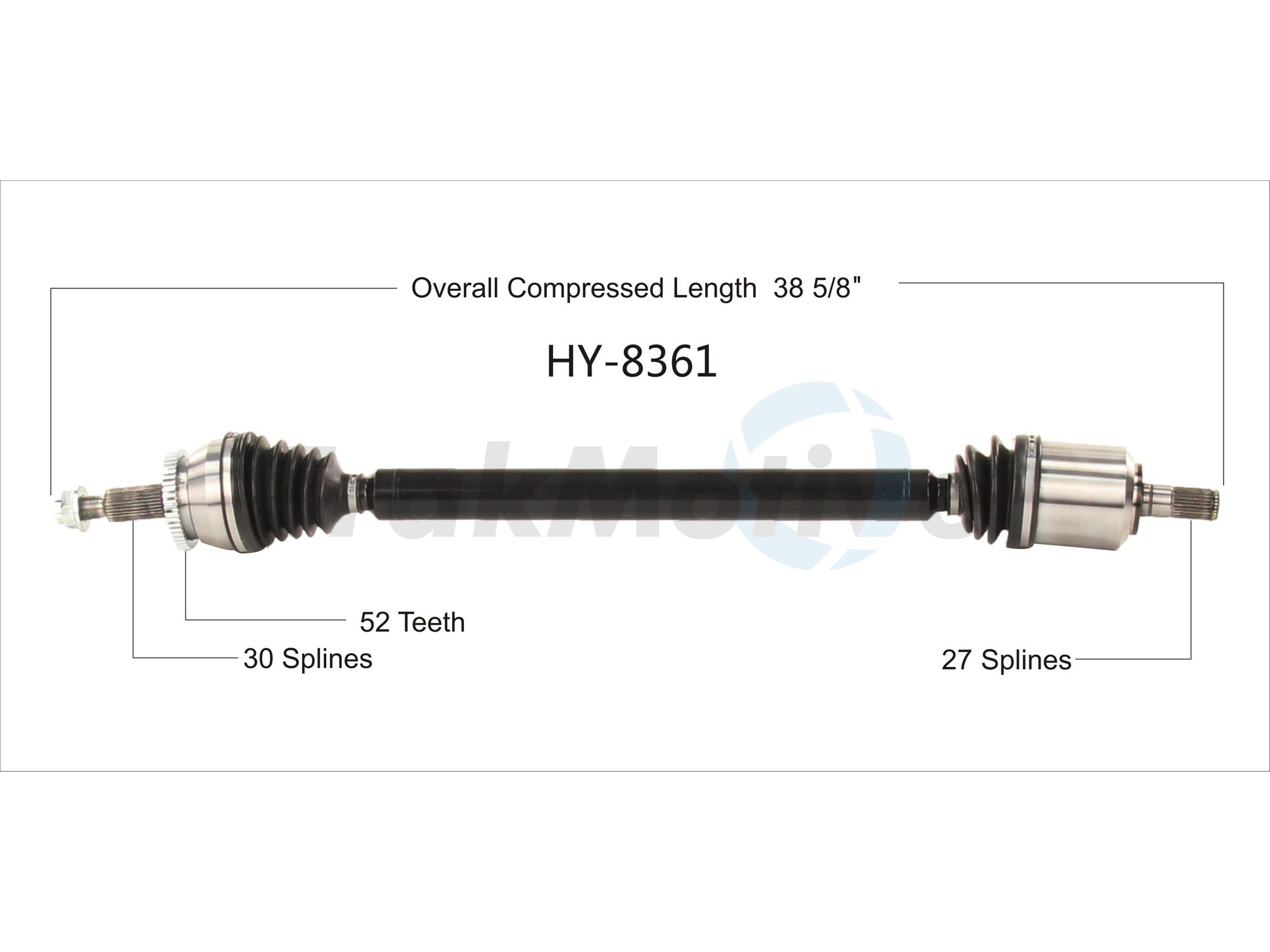 CV Axle Shaft TrakMotive HY-8361