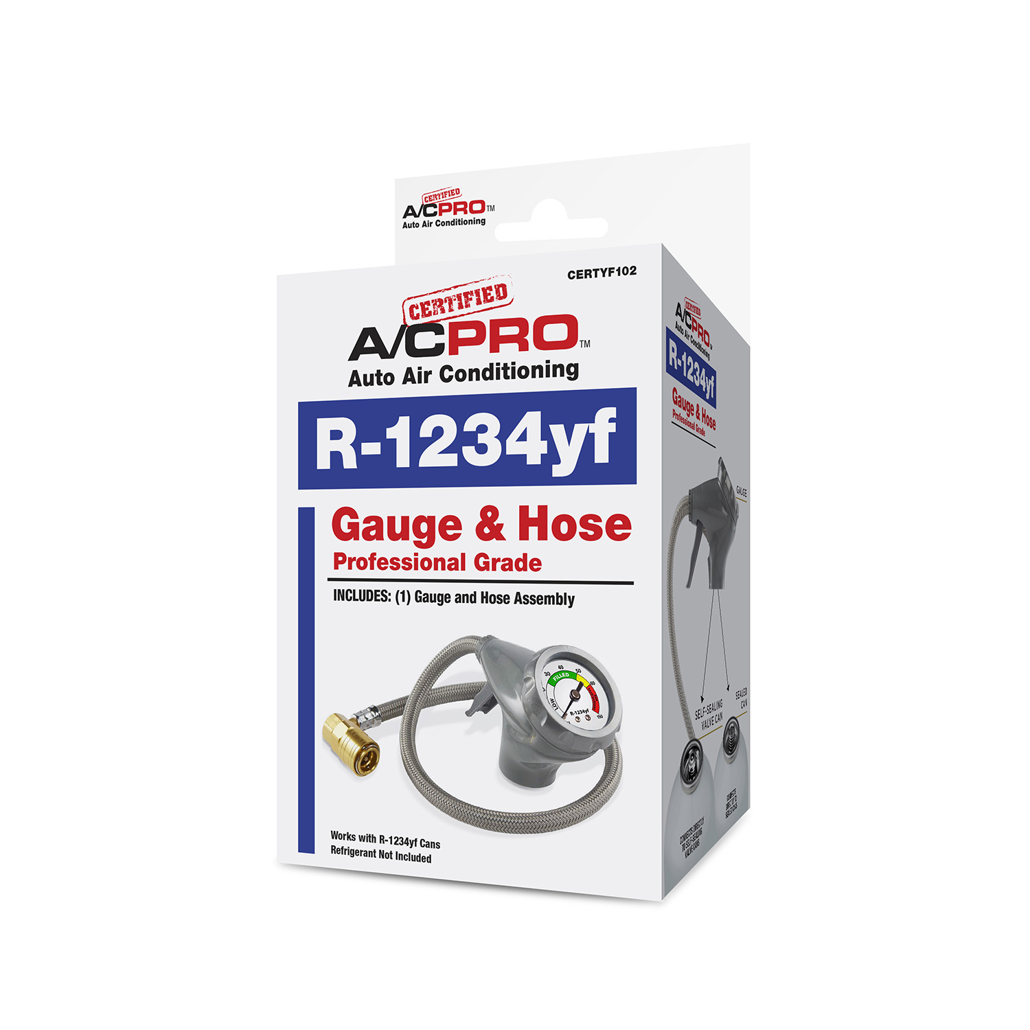 A/C Refrigerant Hose Certified A/C Pro CERTYF102-4