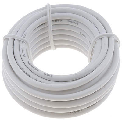 Dorman White 12 Gauge Primary Wire, 12 Ft.